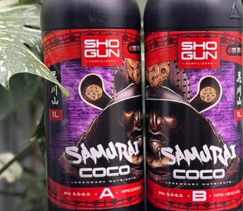 SHOGUN coco fertiliser bottles