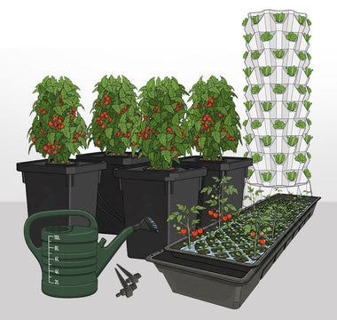 An illustration of various advanced growing systems